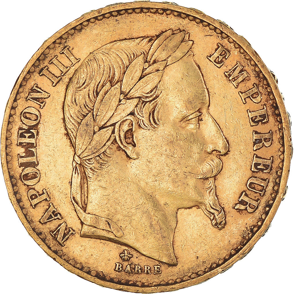 Monnaie, France, Napoleon III, Napoléon III, 20 Francs, 1870, Paris, TTB, Or