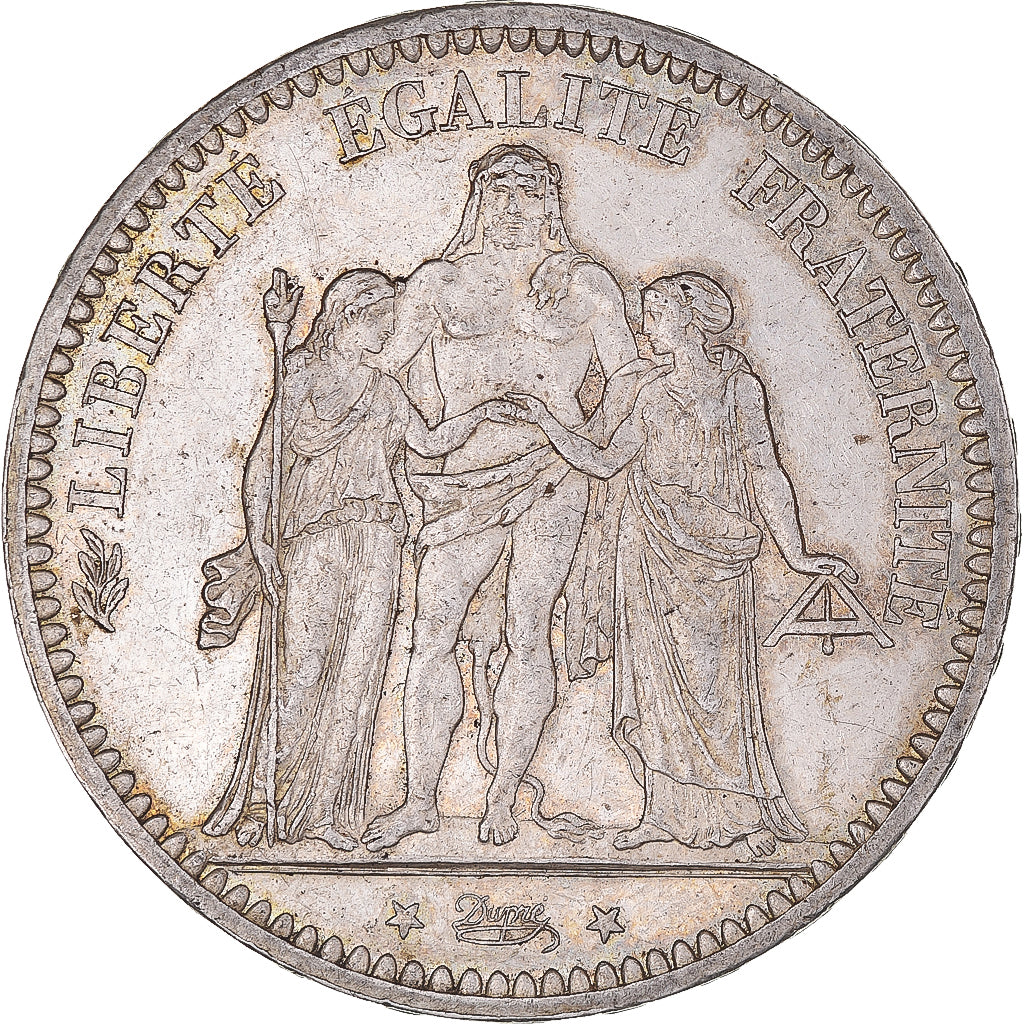 Moneta, Francia, Hercule, 5 Francs, 1873, Paris, BB+, Argento, KM:820.1
