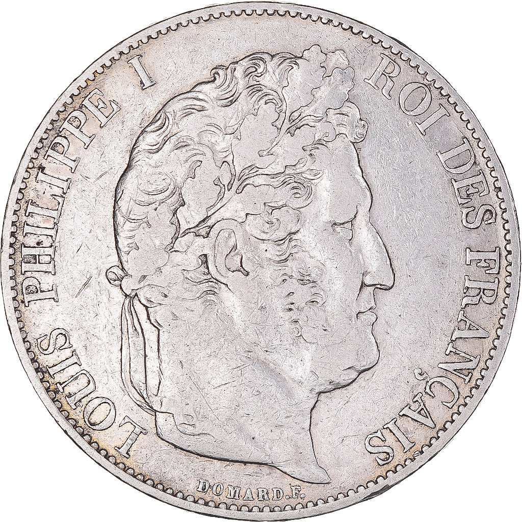 Coin, France, Louis-Philippe, 5 Francs, 1845, Paris, VF(20-25), Silver