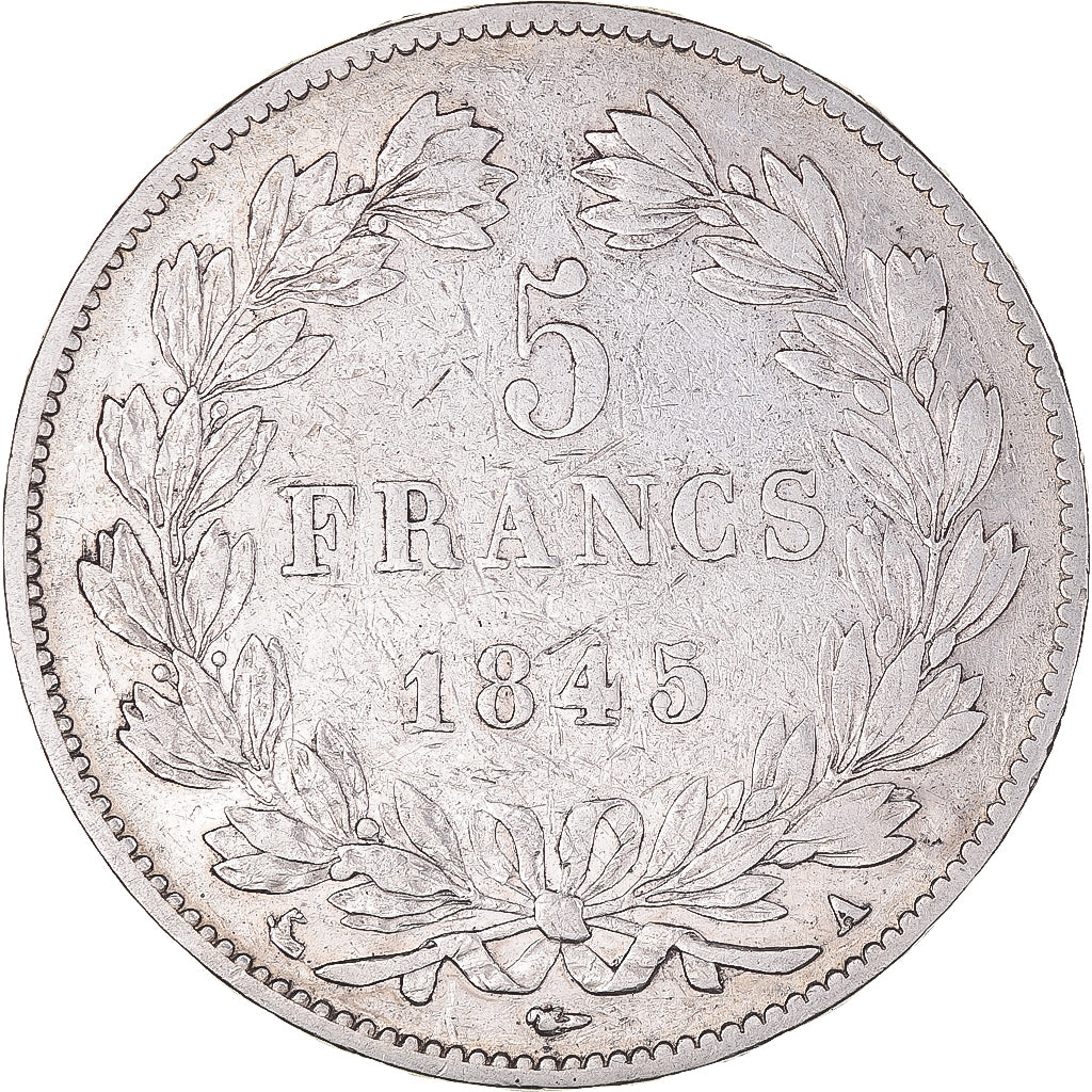 Coin, France, Louis-Philippe, 5 Francs, 1845, Paris, VF(20-25), Silver