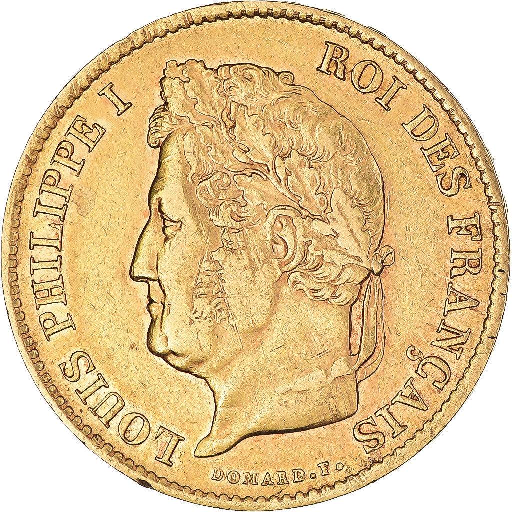 Moeda, França, Louis-Philippe, 40 Francs, 1834, Paris, EF(40-45), Dourado