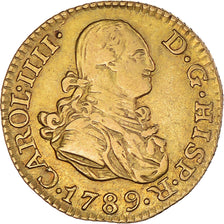 Coin, Spain, Charles IV, 1/2 Escudo, 1789, Madrid, EF(40-45), Gold, KM:433