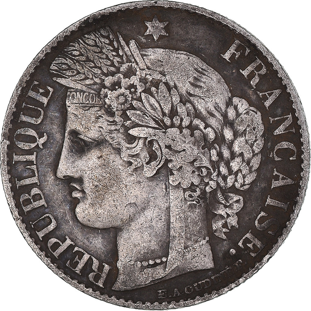Coin, France, Cérès, 50 Centimes, 1881, Paris, AU(50-53), Silver, KM:834.1
