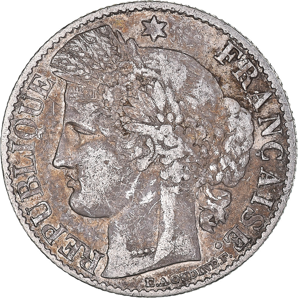 Moneta, Francia, Cérès, 50 Centimes, 1895, Paris, BB+, Argento, KM:834.1