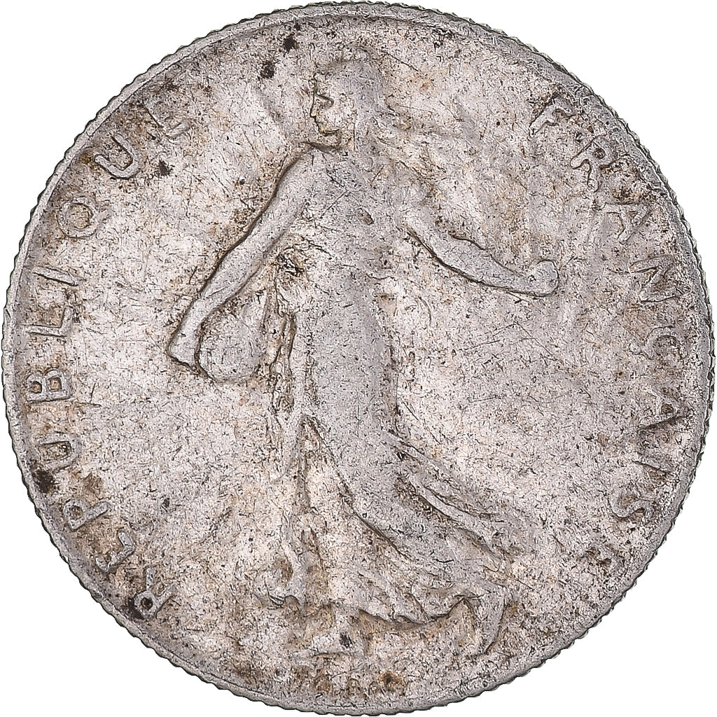 Moneta, Francia, Semeuse, 50 Centimes, 1910, Paris, MB+, Argento, KM:854