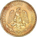 Coin, Mexico, 2 Pesos, 1945, Mexico City, MS(63), Gold, KM:461