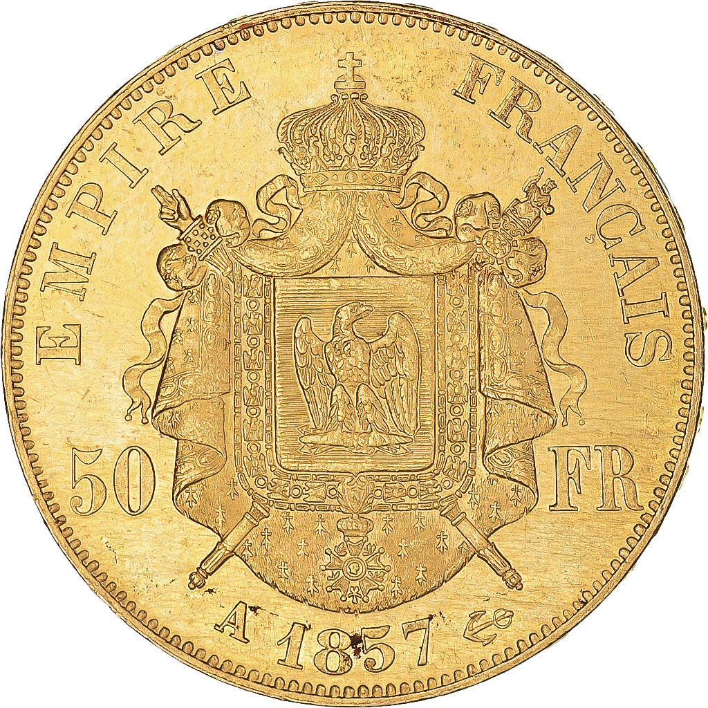Monnaie, France, Napoleon III, 50 Francs, 1857, Paris, SUP, Or, Gadoury:1111