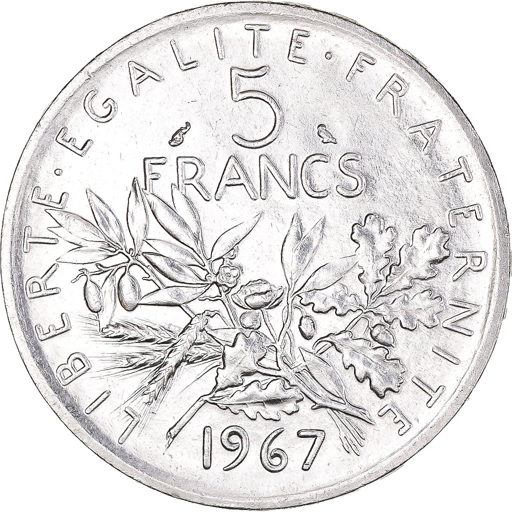 Monnaie, France, Semeuse, 5 Francs, 1967, Paris, SUP+, Argent, Gadoury:770