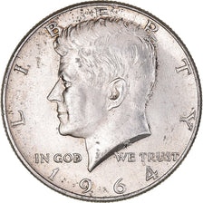 Coin, United States, Kennedy Half Dollar, Half Dollar, 1964, U.S. Mint
