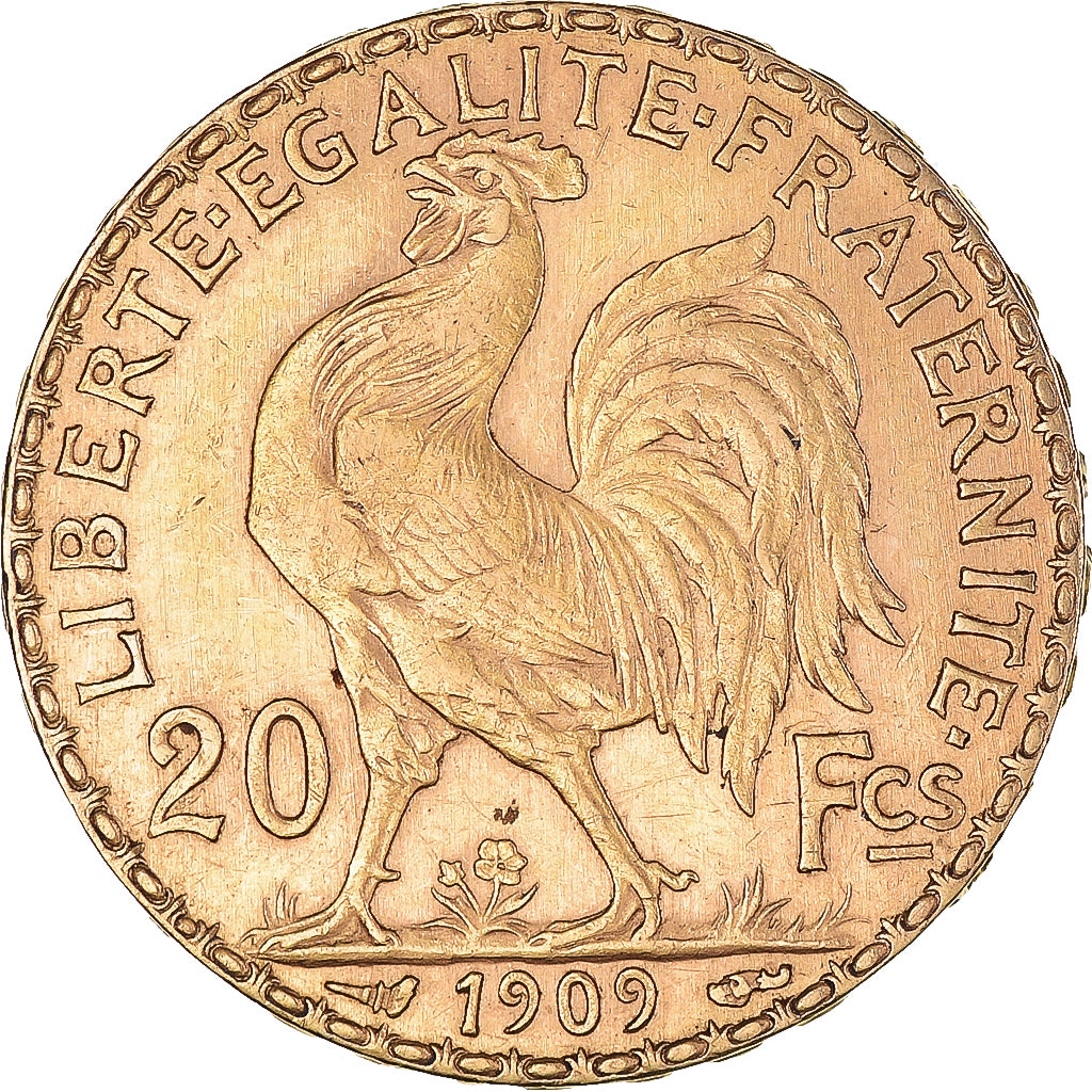 Monnaie, France, Marianne, 20 Francs, 1909, Paris, SUP, Or, Gadoury:1064a