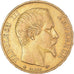 Moeda, França, Napoleon III, Napoléon III, 20 Francs, 1858, Strasbourg
