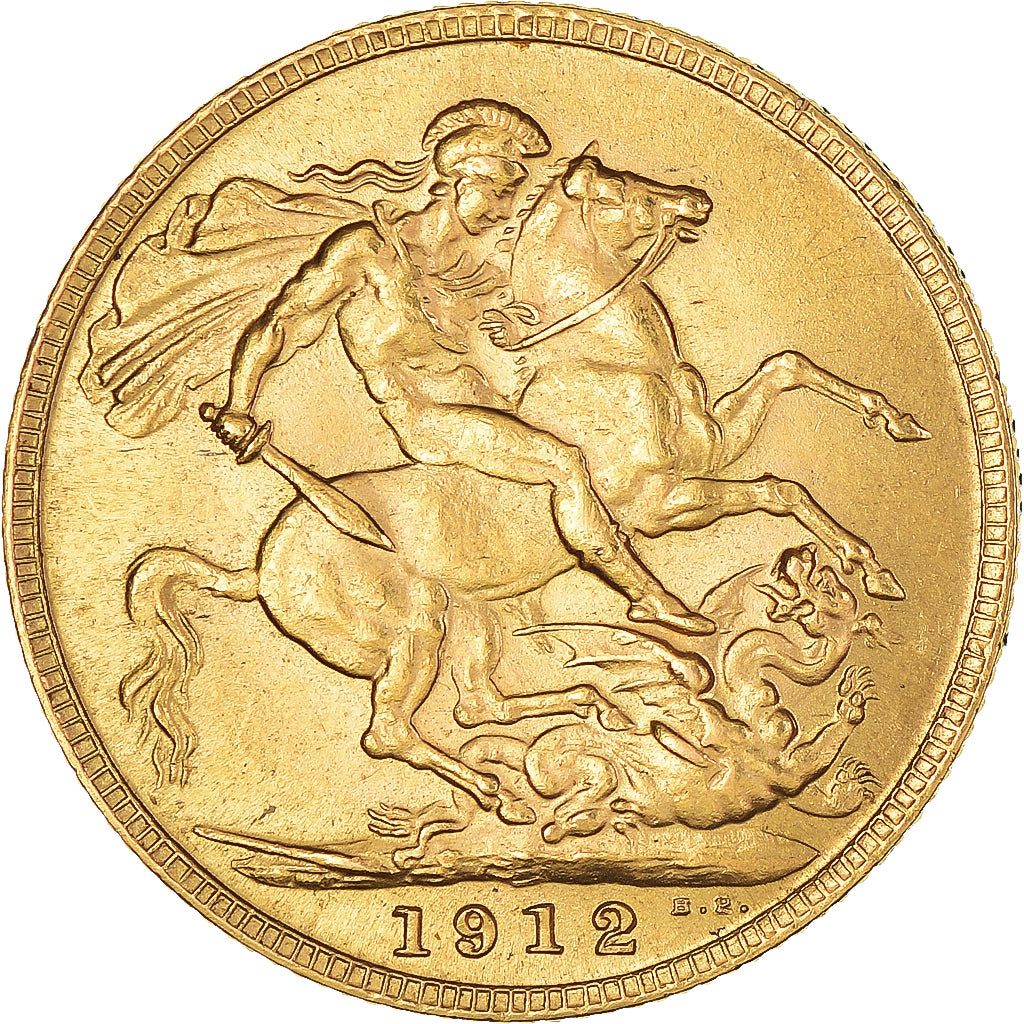 Monnaie, Grande-Bretagne, George V, Sovereign, 1912, SUP, Or, KM:820