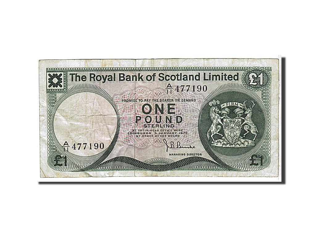 Scotland, 1 Pound, 1972, KM #336a, VF(20-25), A11477190