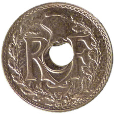 FRANCE, 5 Centimes, 1935, AU(55-58), Cupro-nickel, Gadoury #170, 2.00