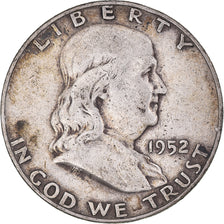 Coin, United States, Franklin Half Dollar, Half Dollar, 1952, Denver, VF(30-35)