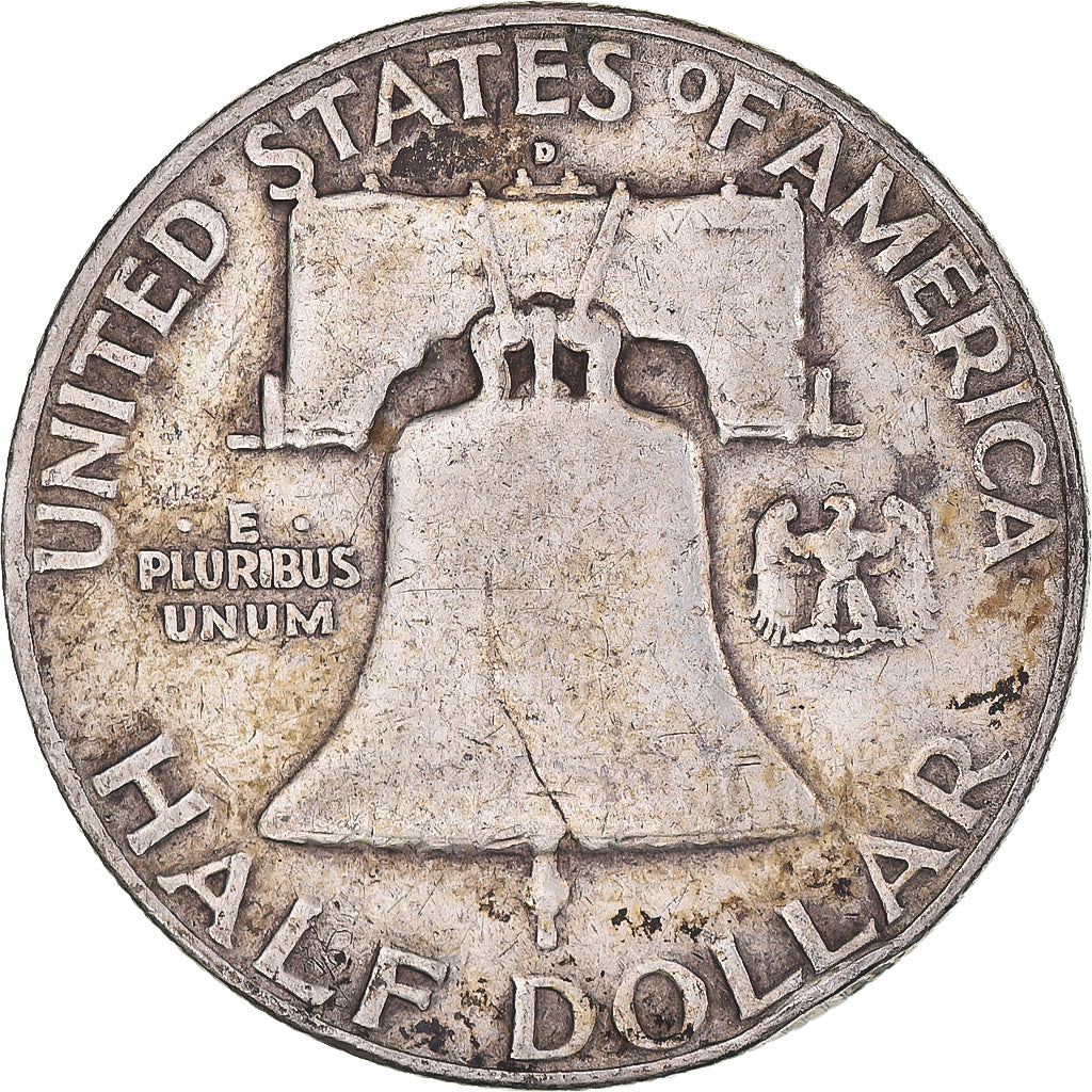 Coin, United States, Franklin Half Dollar, Half Dollar, 1952, Denver, VF(30-35)