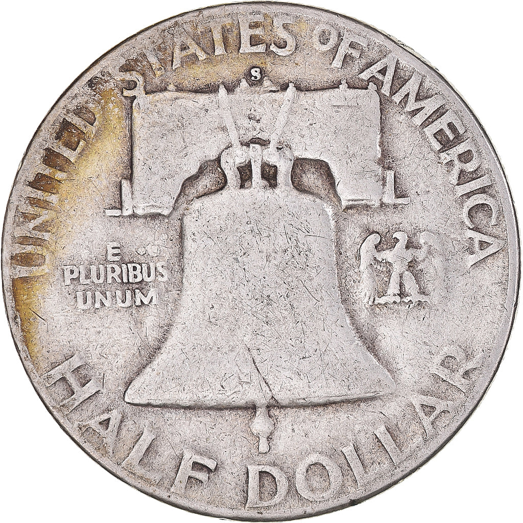 Coin, United States, Franklin Half Dollar, Half Dollar, 1952, San Francisco