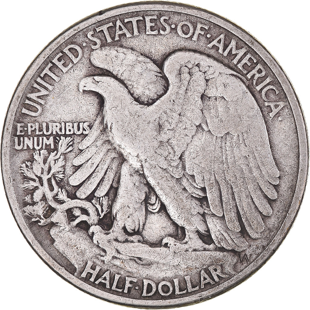 Coin, United States, Walking Liberty Half Dollar, Half Dollar, 1942, U.S. Mint