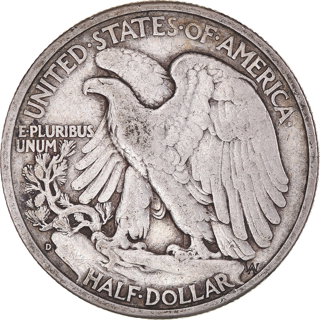 Coin, United States, Walking Liberty Half Dollar, Half Dollar, 1939, U.S. Mint