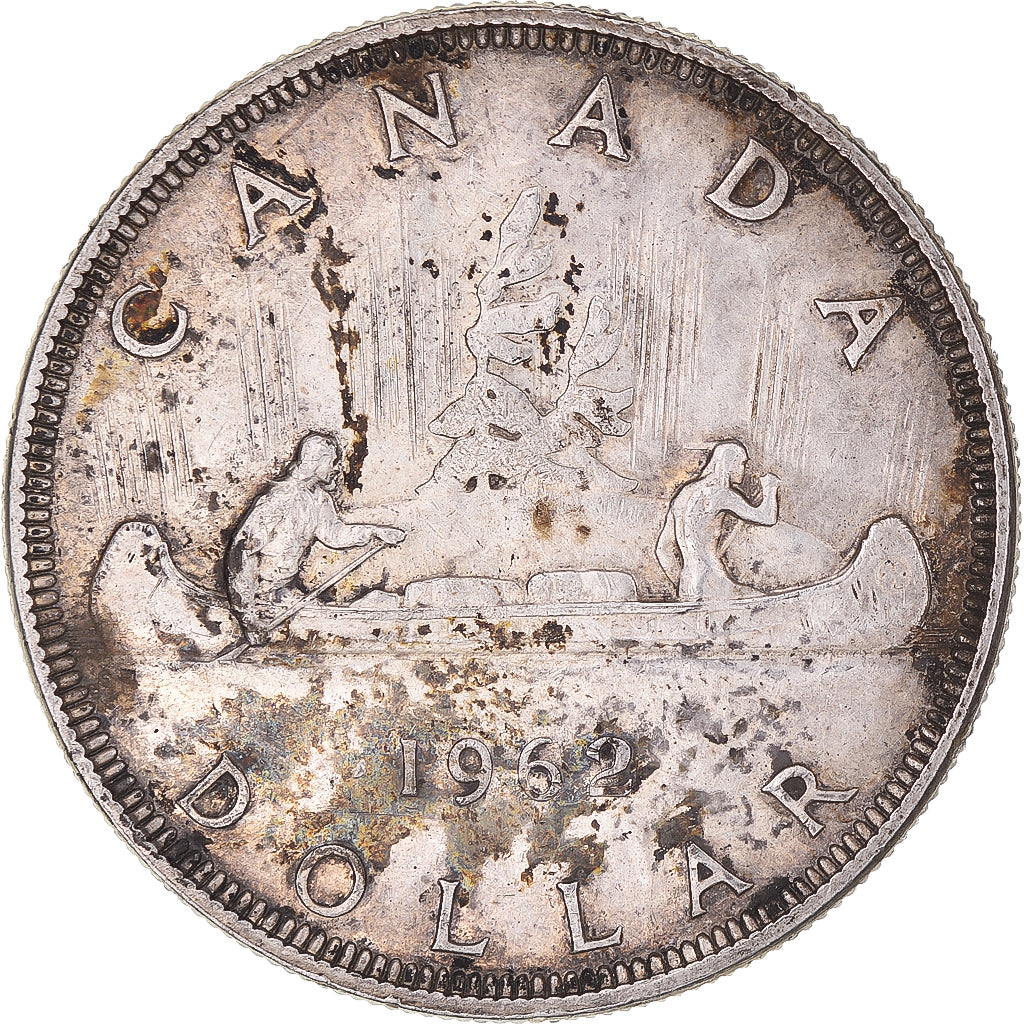 Coin, Canada, Elizabeth II, Dollar, 1962, Royal Canadian Mint, Ottawa