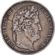 Coin, France, Louis-Philippe, 5 Francs, 1847, Paris, VF(20-25), Silver