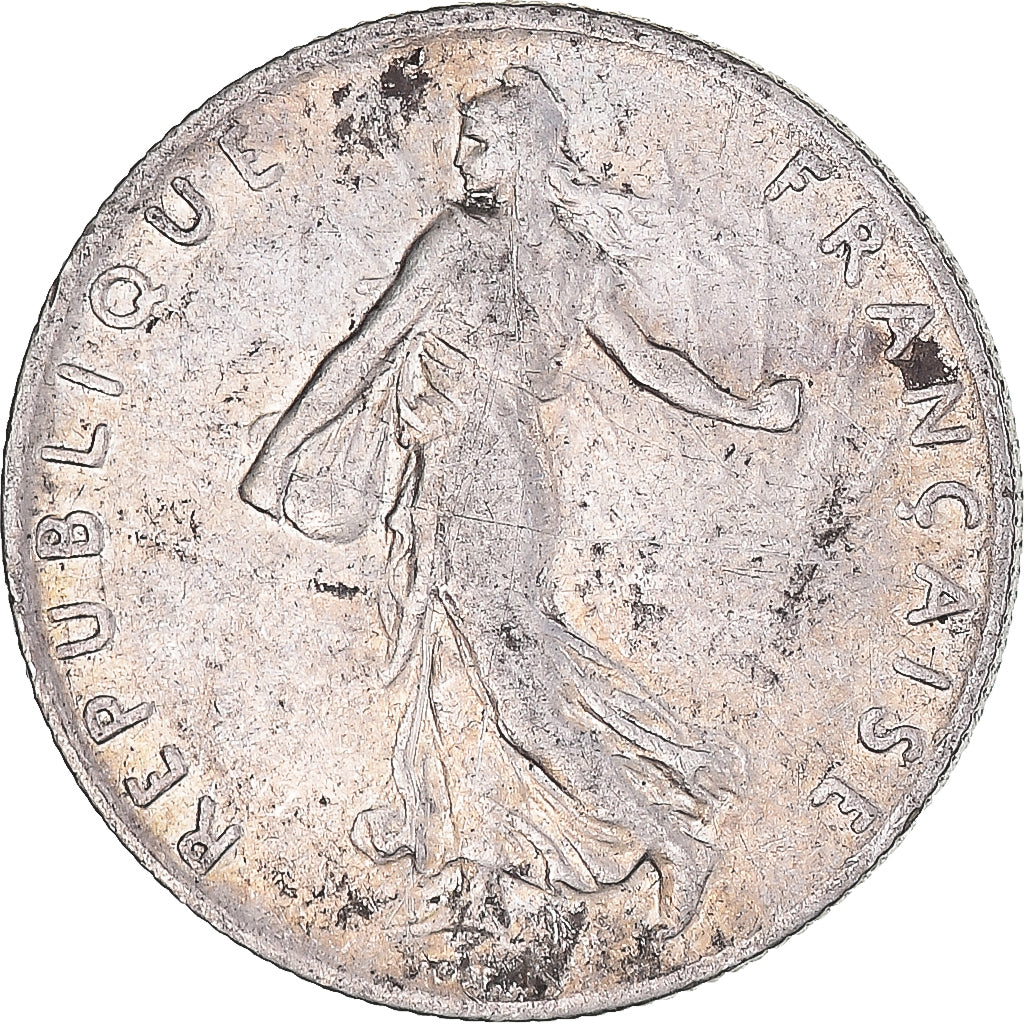 Moeda, França, Semeuse, 50 Centimes, 1912, Paris, EF(40-45), Prata, KM:854
