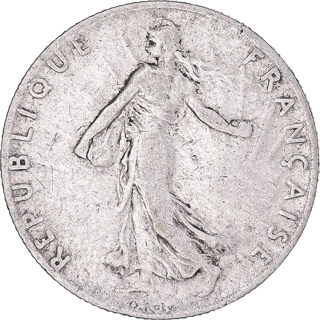 Moeda, França, Semeuse, 50 Centimes, 1901, Paris, VF(20-25), Prata, KM:854