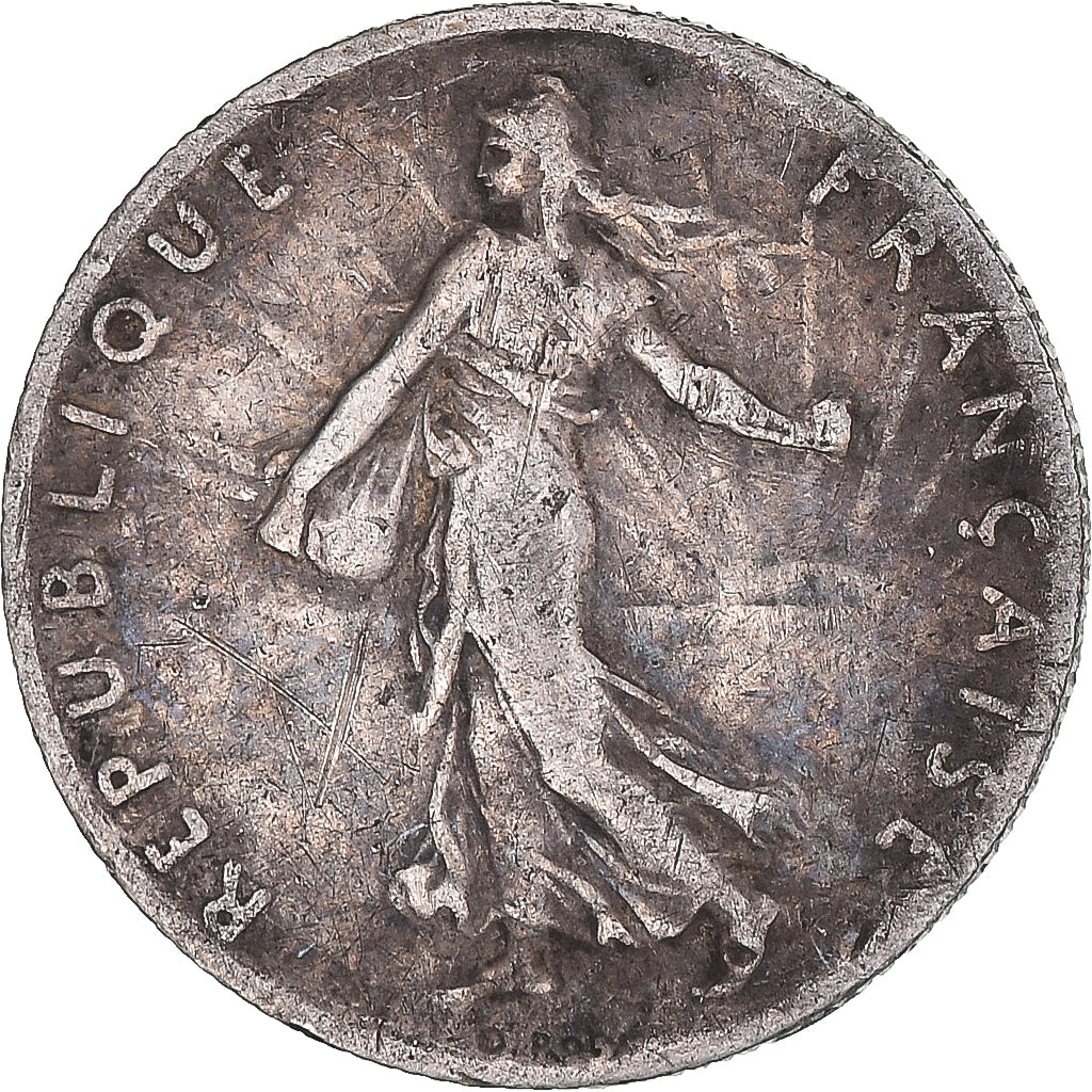 Moneta, Francia, Semeuse, 50 Centimes, 1898, Paris, MB+, Argento, KM:854