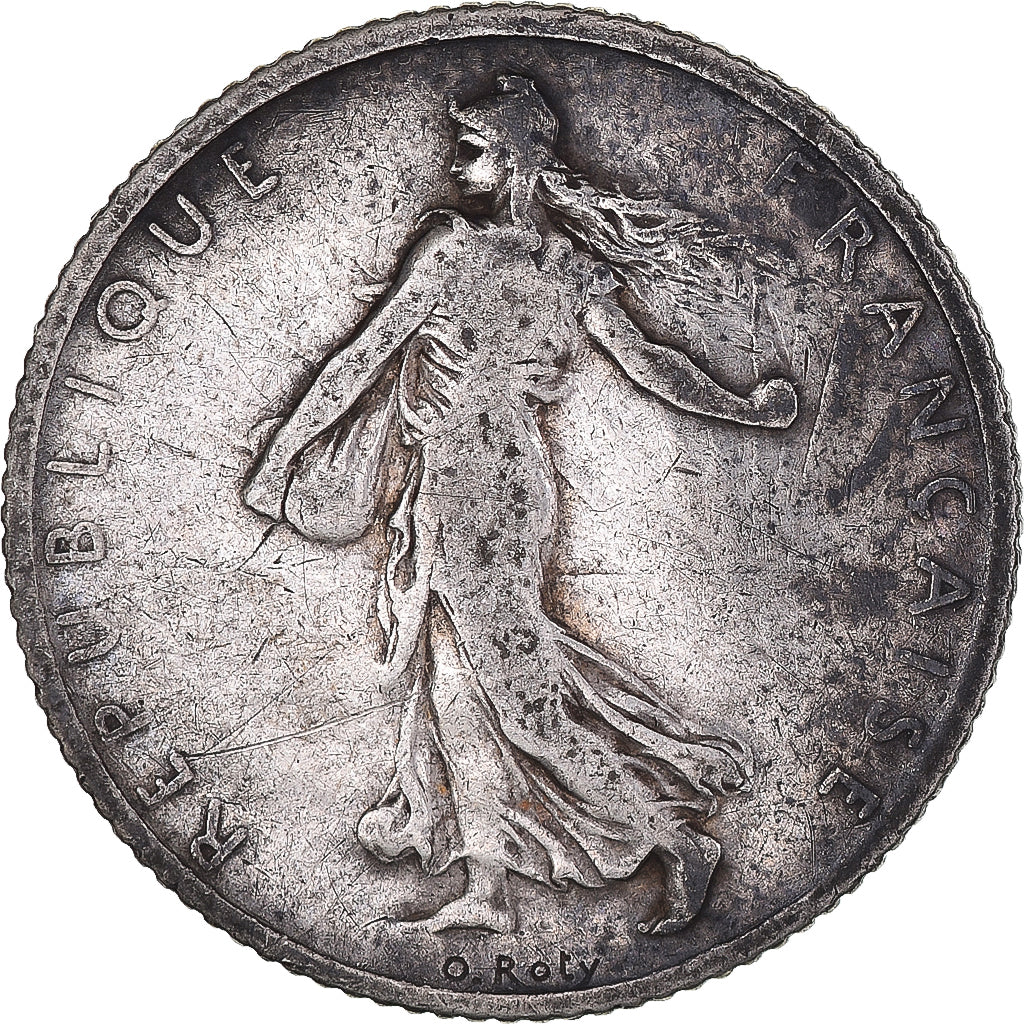 Coin, France, Semeuse, Franc, 1902, Paris, EF(40-45), Silver, KM:844.1
