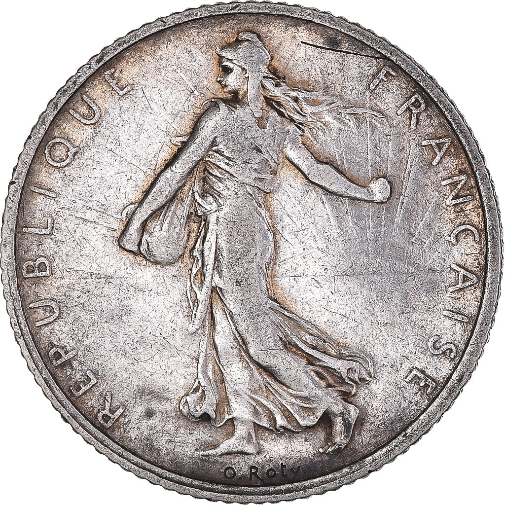 Coin, France, Semeuse, Franc, 1904, VF(30-35), Silver, KM:844.1, Gadoury:467