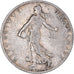 FRANCE, Semeuse, Franc, 1908, Paris, KM #844.1, EF(40-45), Silver, 23, Gadoury..