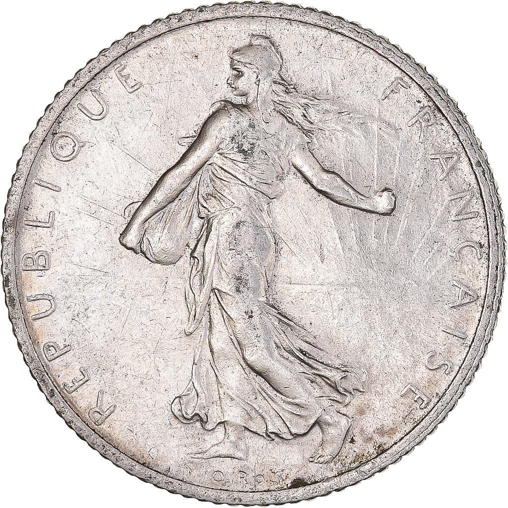 Coin, France, Semeuse, Franc, 1914, Paris, EF(40-45), Silver, KM:844.1