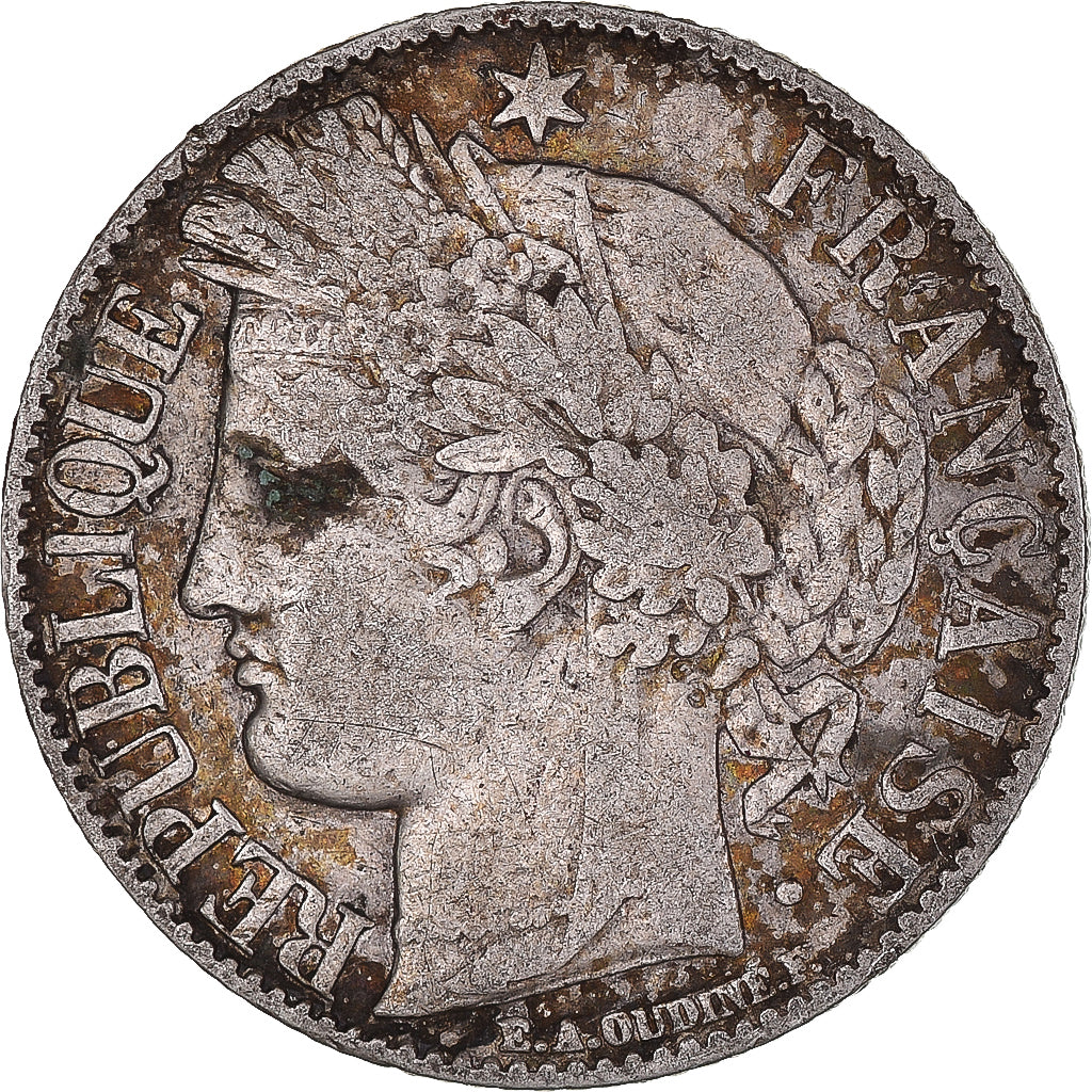 Münze, Frankreich, Cérès, Franc, 1888, Paris, S+, Silber, KM:822.1