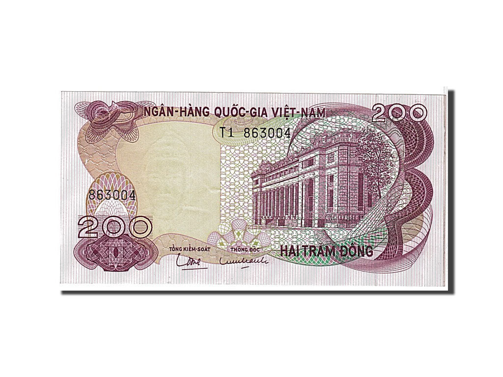 Banconote, Vietnam del Sud, 200 Dông, 1970, SPL