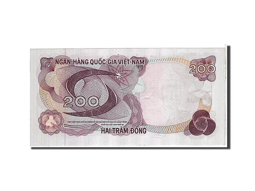 Banconote, Vietnam del Sud, 200 Dông, 1970, SPL