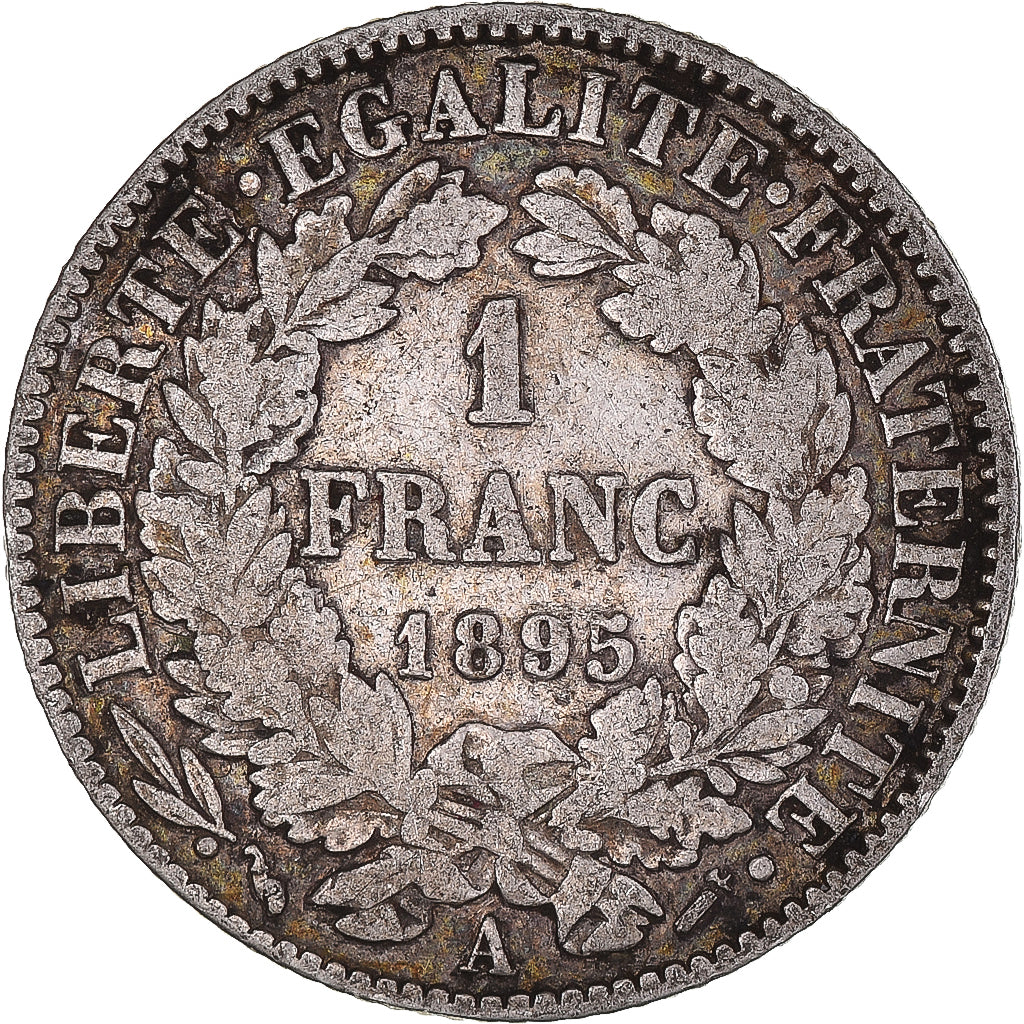 Coin, France, Cérès, Franc, 1895, Paris, VF(30-35), Silver, KM:822.1
