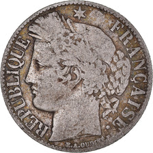 Coin, France, Cérès, Franc, 1888, Paris, VF(30-35), Silver, KM:822.1
