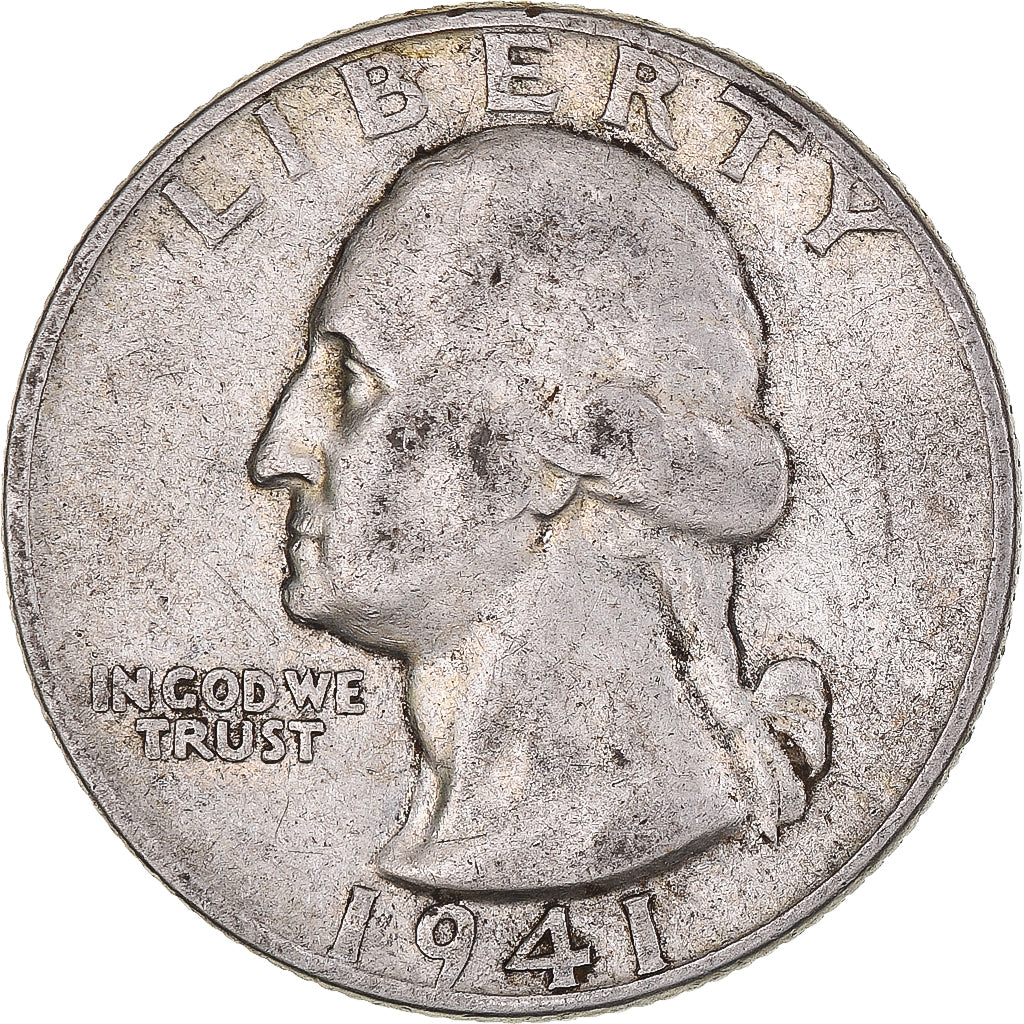 États-Unis, Washington Quarter Dollar, 1941, KM 164