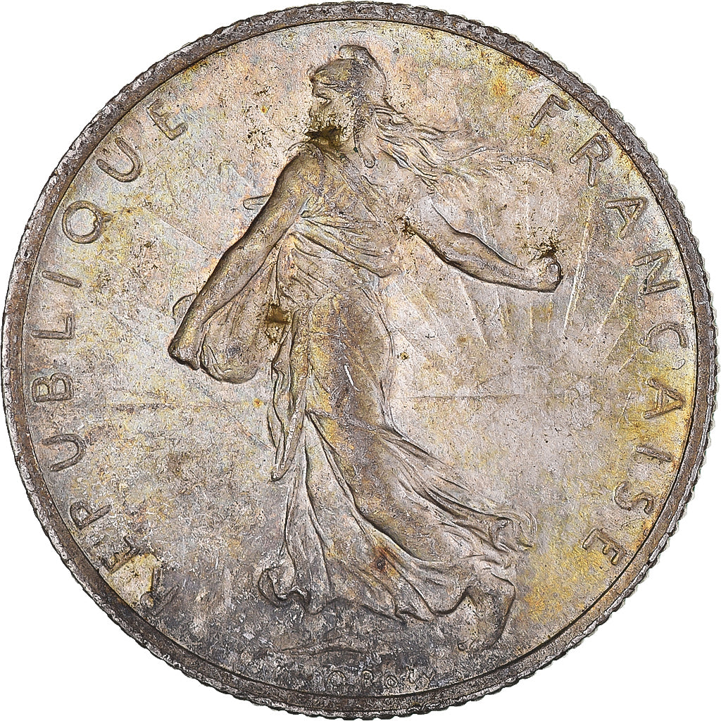 Coin, France, Semeuse, 2 Francs, 1916, Paris, EF(40-45), Silver, KM:845.1