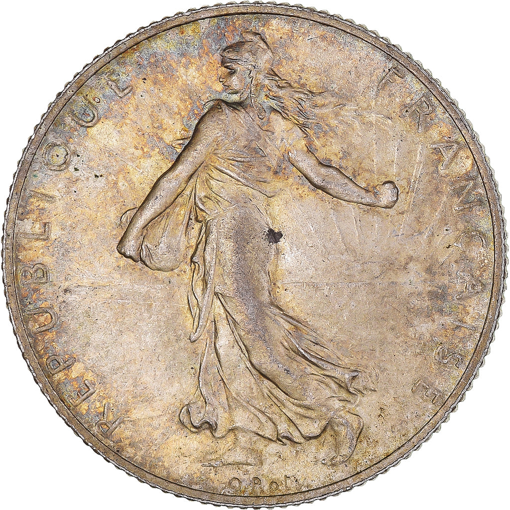 Coin, France, Semeuse, 2 Francs, 1915, Paris, EF(40-45), Silver, KM:845.1