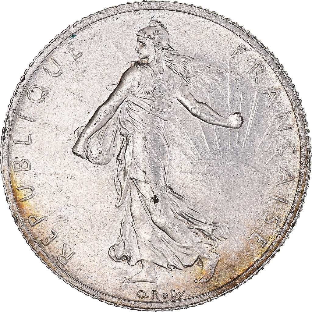 Coin, France, Semeuse, 2 Francs, 1915, Paris, EF(40-45), Silver, KM:845.1