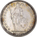 Coin, Switzerland, 2 Francs, 1965, Bern, EF(40-45), Silver, KM:21