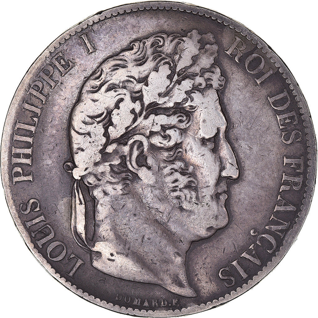 Frankreich, Louis-Philippe, 5 Francs, 1848, Paris, S+, Silber, KM:749.1