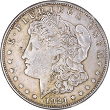 Coin, United States, Morgan Dollar, Dollar, 1921, U.S. Mint, San Francisco
