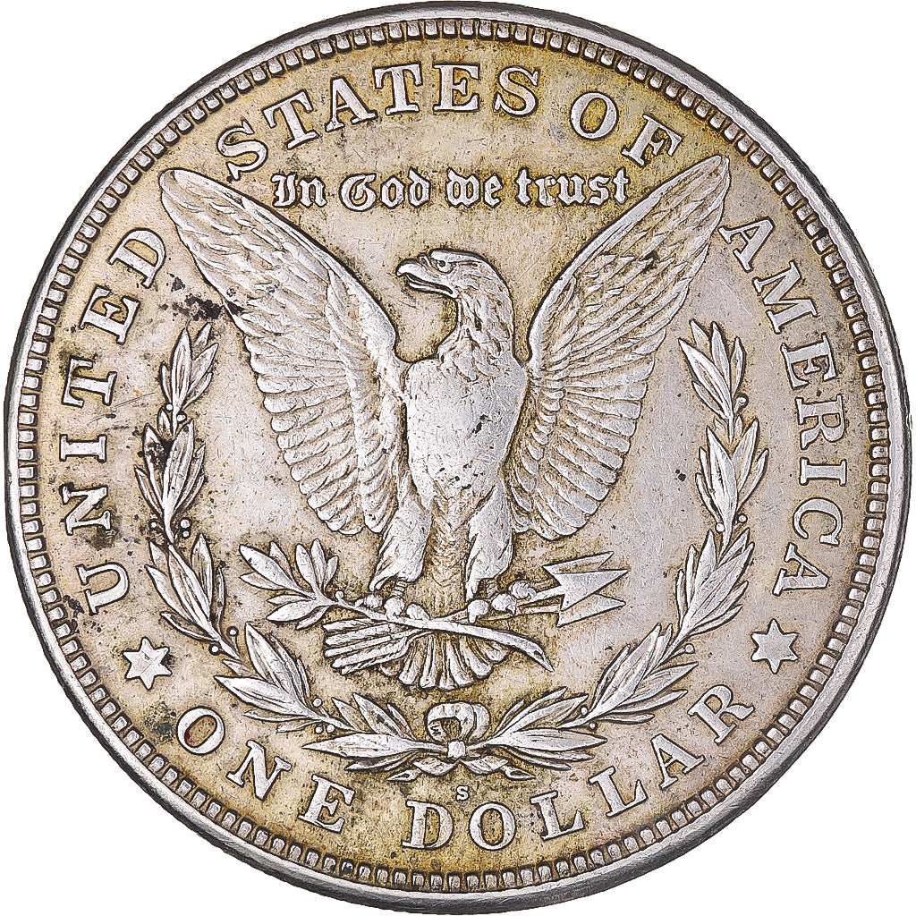 Coin, United States, Morgan Dollar, Dollar, 1921, U.S. Mint, San Francisco