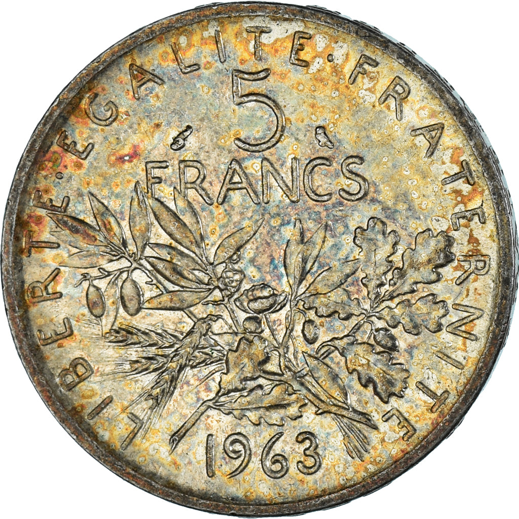Monnaie, France, Semeuse, 5 Francs, 1963, Paris, TTB, Argent, Gadoury:770