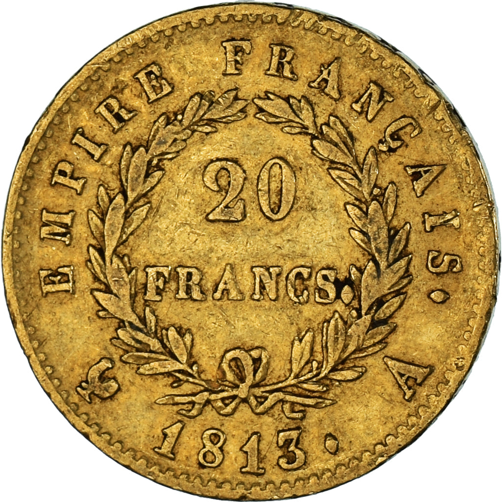 Moneta, Francja, Napoléon I, 20 Francs, 1813, Paris, EF(40-45), Złoto
