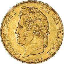 Moneta, Francja, Louis-Philippe, 20 Francs, 1841, Paris, EF(40-45), Złoto
