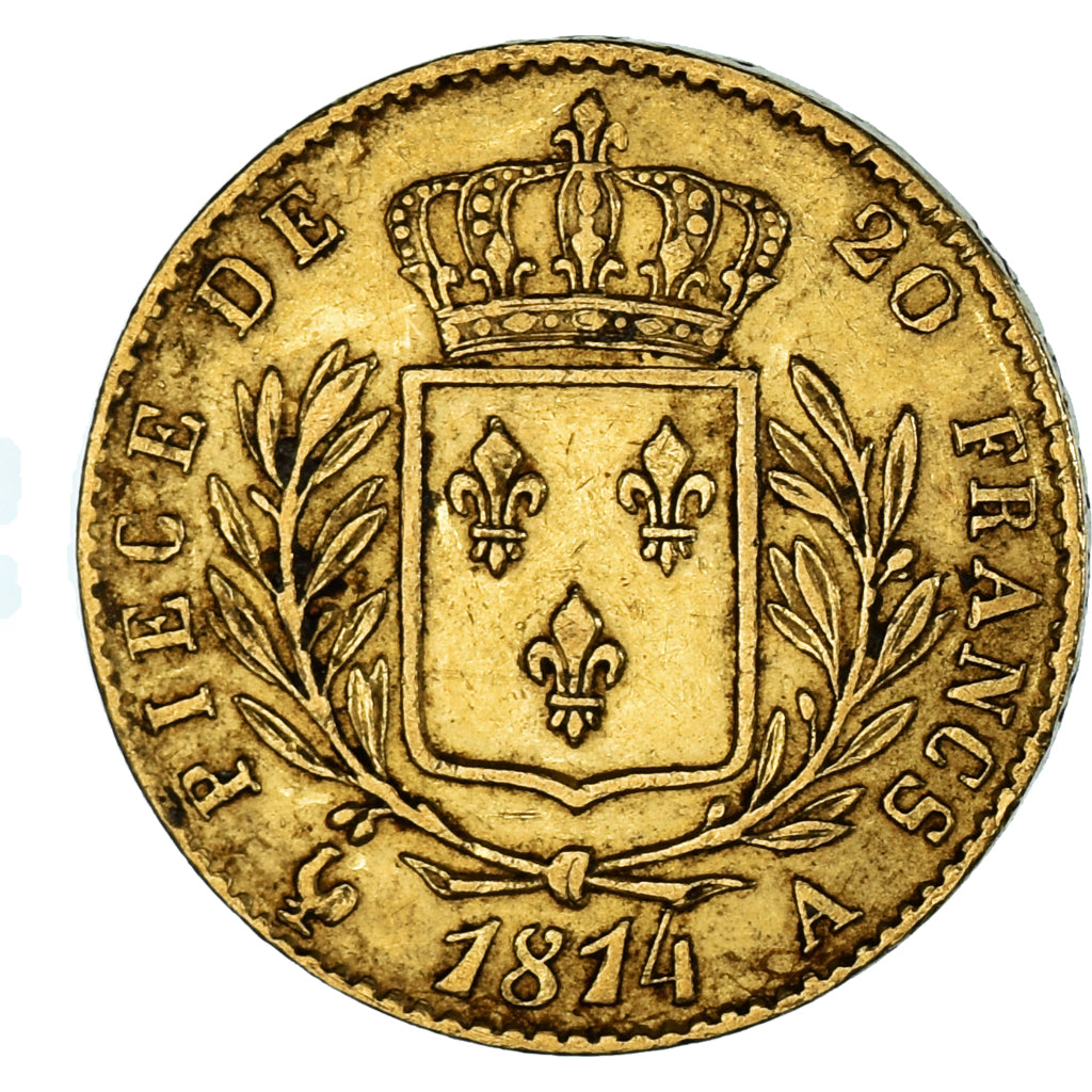 Münze, Frankreich, Louis XVIII, Louis XVIII, 20 Francs, 1814, Paris, SS, Gold