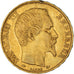 Moneda, Francia, Napoleon III, Napoléon III, 20 Francs, 1859, Paris, MBC, Oro